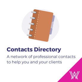 Contacts Directory - A network of professional contacts to help you and your clients