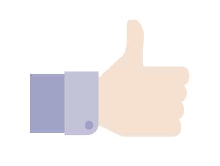 Thumbs up illustration